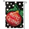AVOIN colorlife Polka Dot Believe Christmas Garden Flag 12x18 Inch Double Sided, Ornament Baubles Winter Farmhouse Yard Outdoor Decorative Flag